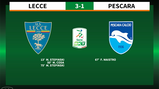 6a giornata Serie BKT - Lecce-Pescara - Lega B