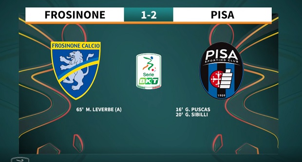 38a giornata Serie BKT – Frosinone – Pisa